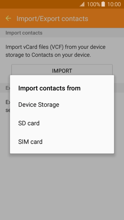 Press SIM card.
