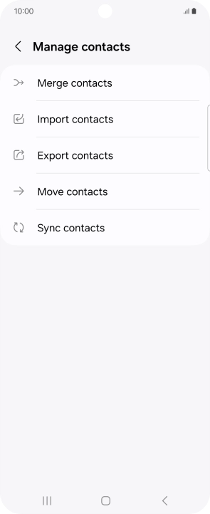 Press Import contacts. Press Import contacts.