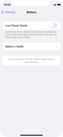 Press Battery Health.