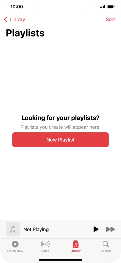 Press New Playlist. Press New Playlist.