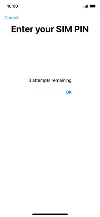 If your SIM is locked, key in your PIN and press OK. If your SIM is locked, key in your PIN and press OK.