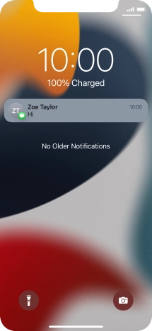 Press the required notification and follow the instructions on the screen to use the selected function.