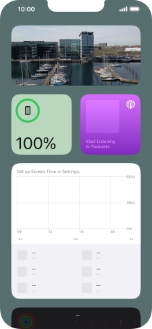 Slide your finger upwards on the screen. Slide your finger upwards on the screen.