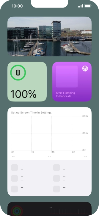 Slide your finger upwards on the screen. Slide your finger upwards on the screen.