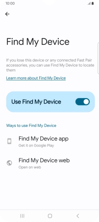 Press the Home key to return to the home screen.