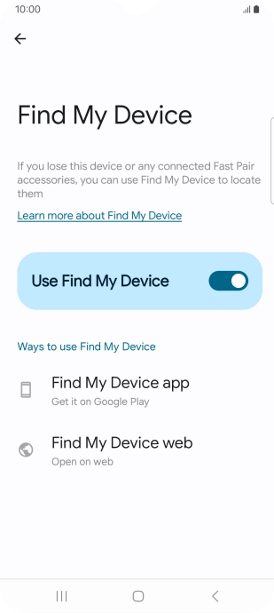 Press the Home key to return to the home screen.