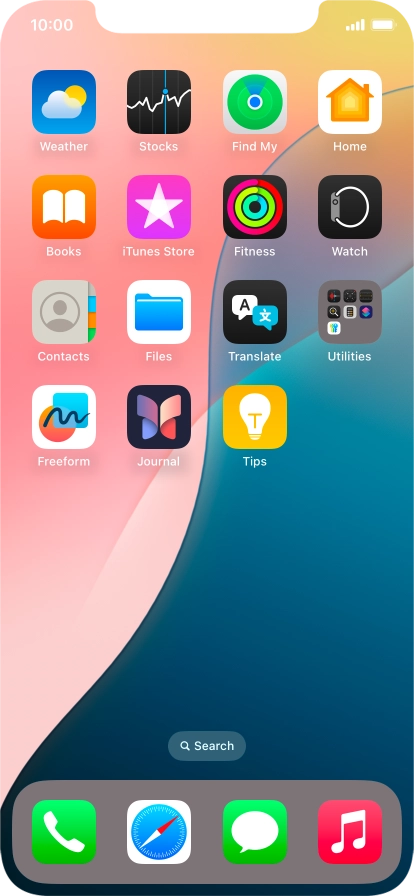 Press and hold anywhere on the home screen. Press and hold anywhere on the home screen.