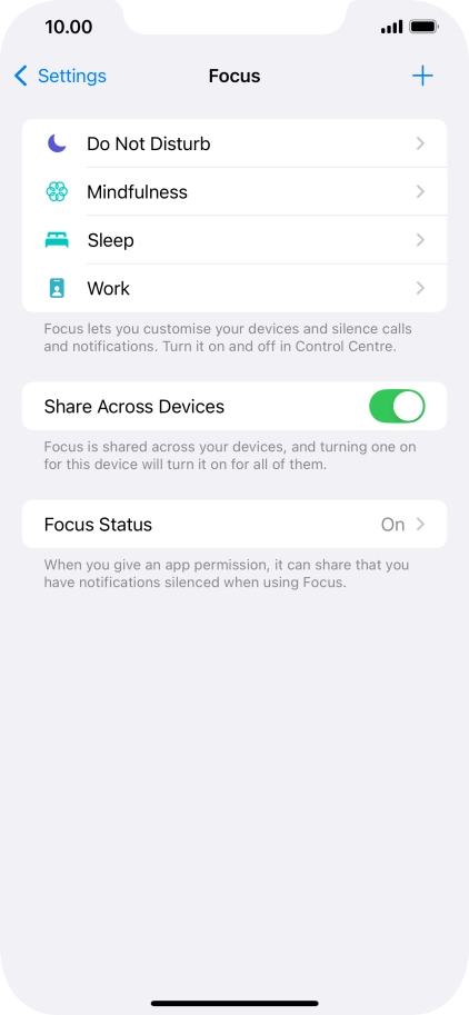 Press Do Not Disturb.