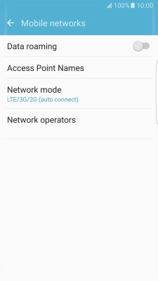 Press Network mode. Press Network mode.