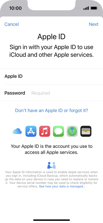 Press the field next to 