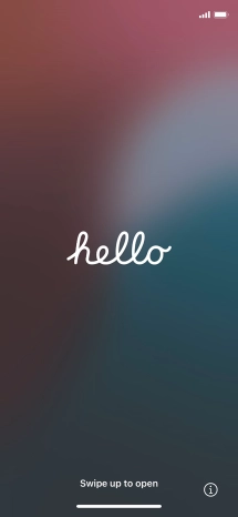 Slide your finger upwards starting from the bottom of the screen.