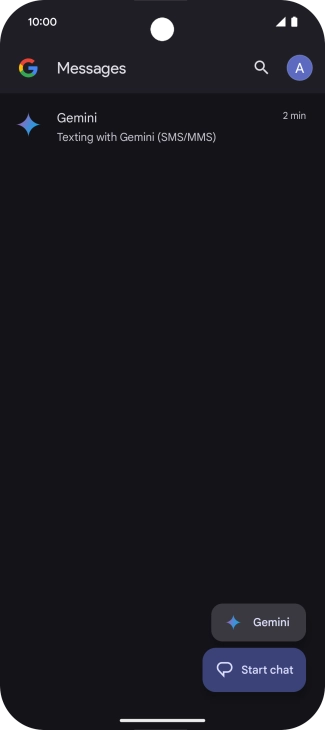 Press the profile icon.