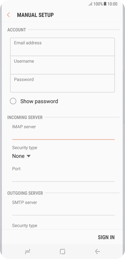 Press the drop down list below 