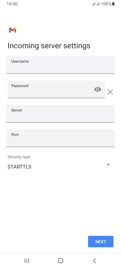 Press the field below 