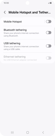 Press Mobile Hotspot. Press Mobile Hotspot.