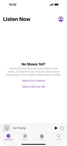 Slide your finger upwards starting from the bottom of the screen to return to the home screen.