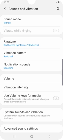 Press the Home key to return to the home screen.