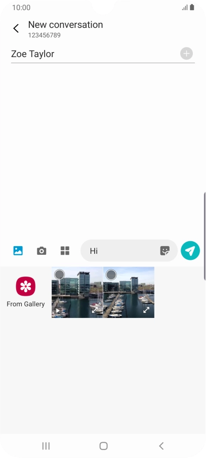 Press From Gallery and go to the required folder.