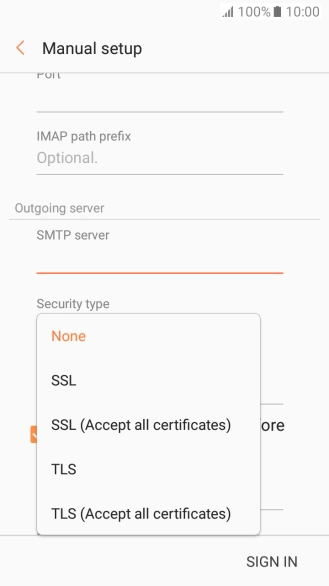 Press None to turn off the function. Press None to turn off the function.