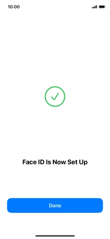 Press Done. If you haven't previously selected a phone lock code, key in a code of your own choice twice.