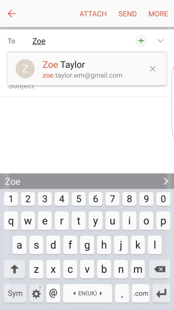 Press the required contact.