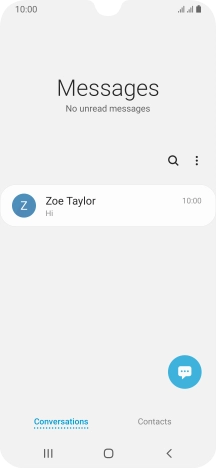 Press the menu icon.