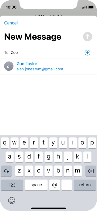 Press the required contact.