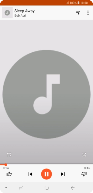 Press arrow right to go to the next audio file.