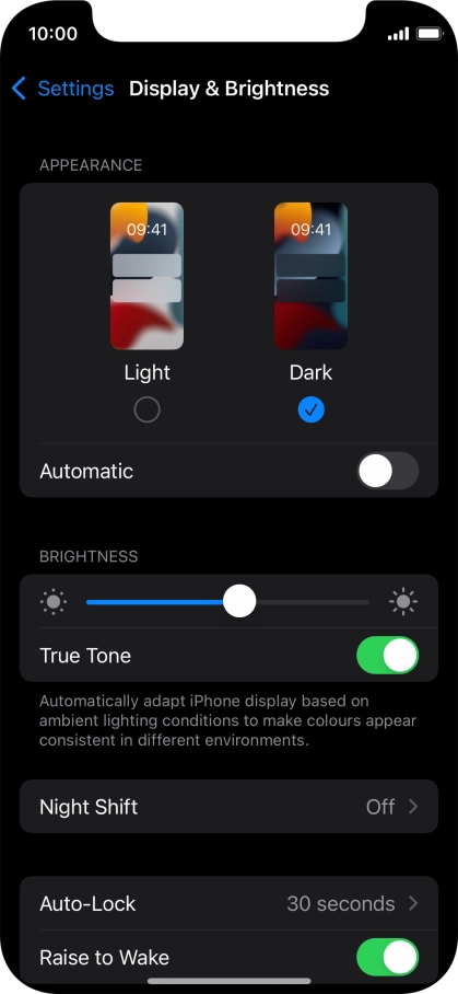 Press the indicator next to Press the indicator next to