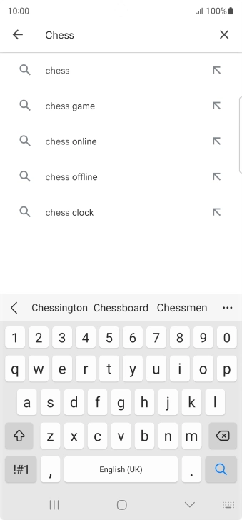Key in the name or subject of the required app and press the search icon. Key in the name or subject of the required app and press the search icon.