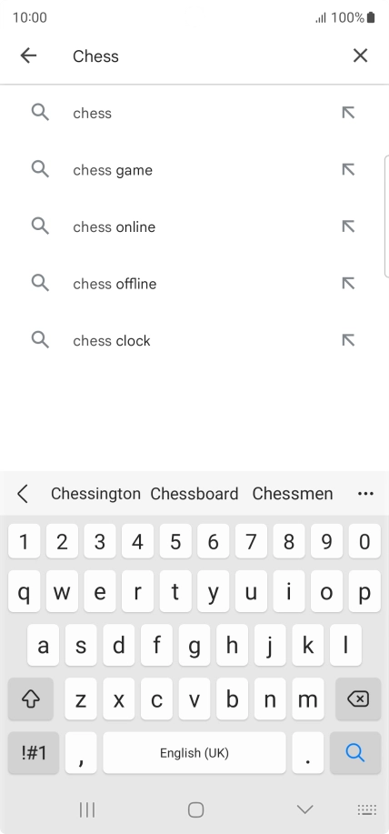 Key in the name or subject of the required app and press the search icon. Key in the name or subject of the required app and press the search icon.