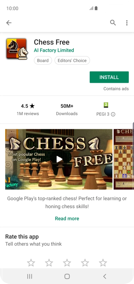 Press the Home key to return to the home screen.