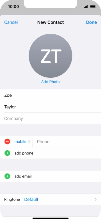 Press Phone and key in the required phone number.