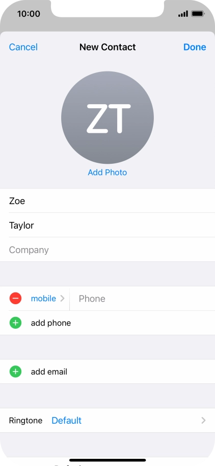 Press Phone and key in the required phone number.