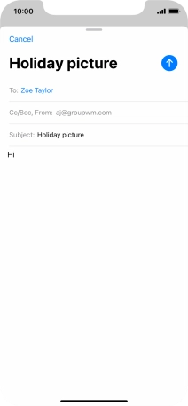 Press and hold the text input field until a pop-up menu is displayed.