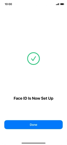 Press Done. If you haven't previously selected a phone lock code, key in a code of your own choice twice.