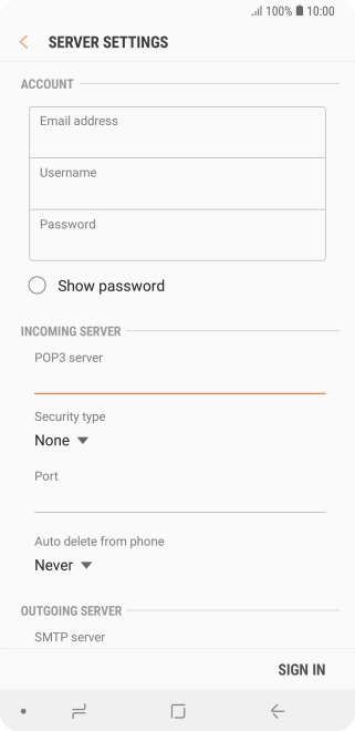 Press the drop down list below 