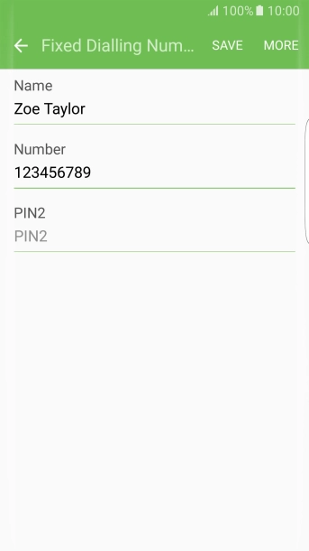 Press PIN2 and key in your PIN2.