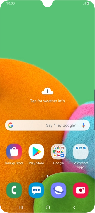 When the battery charging icon is displayed, the battery is charging.