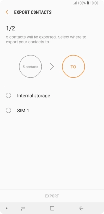 Press the name of the SIM.