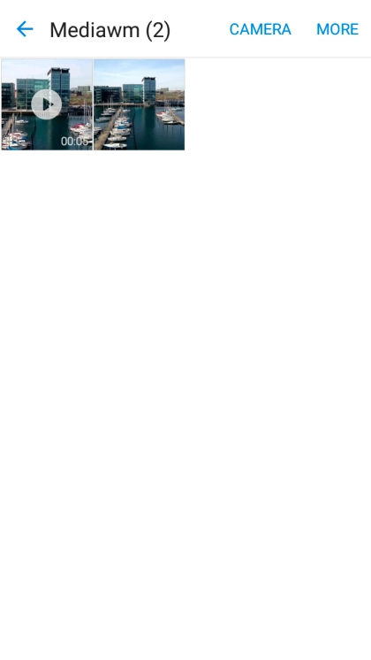 Press and hold the required picture or video clip. Press and hold the required picture or video clip.