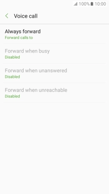 Press the required divert type.