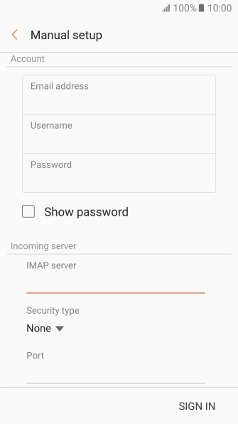 Press the drop down list below 