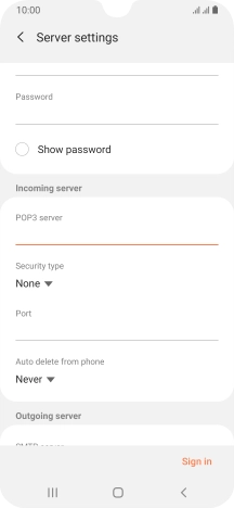 Press the drop down list below 