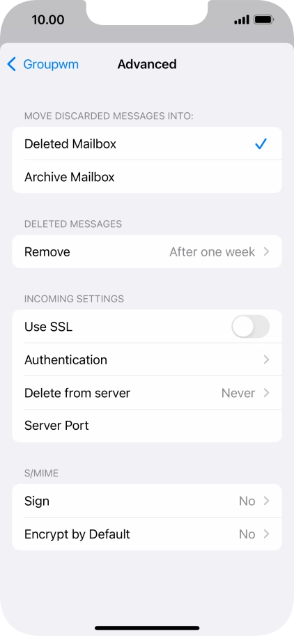 Press Authentication.