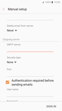 Press the drop down list below 