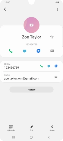 Press the call icon.