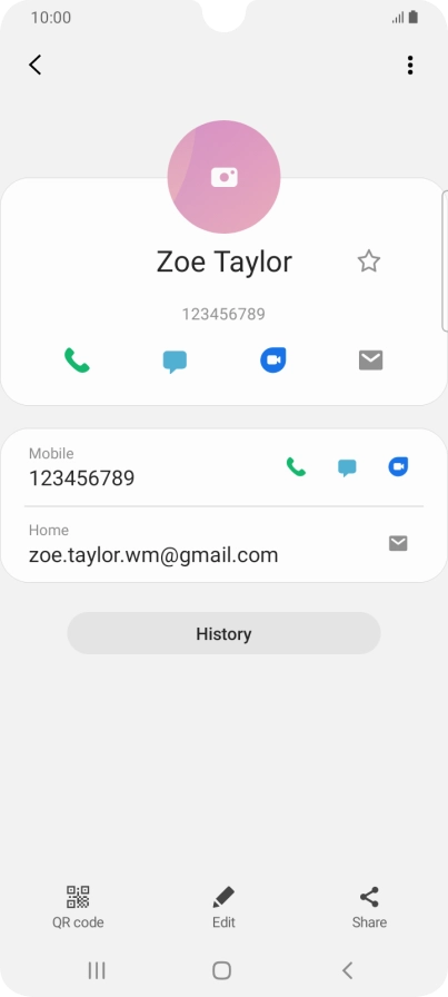 Press the call icon.