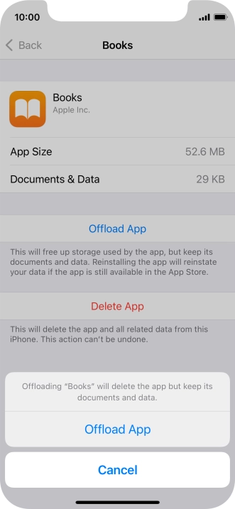 Press Offload App.