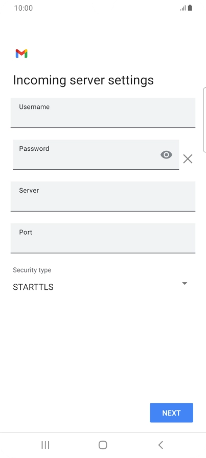 Press the field below 